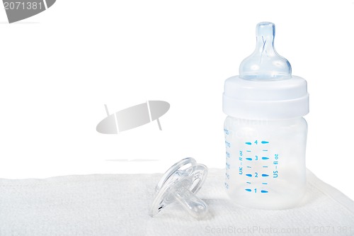 Image of Baby bottle and pacifier