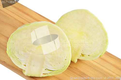 Image of Cabbage on a board