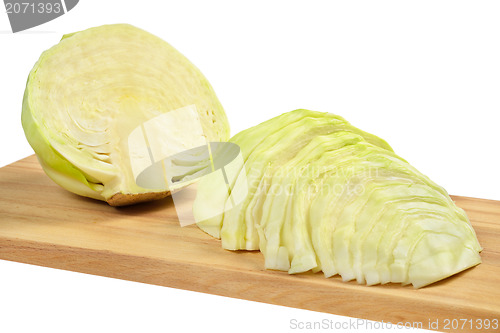 Image of Cabbage on a board