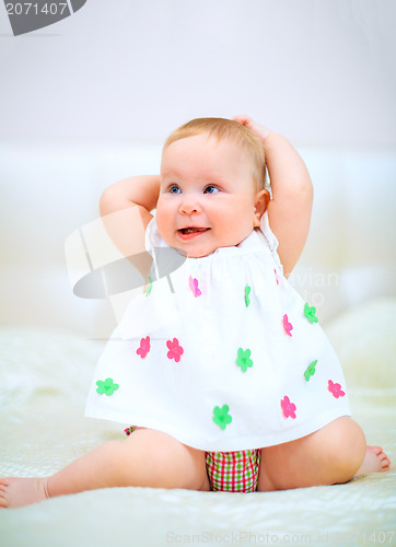 Image of one years old baby girl