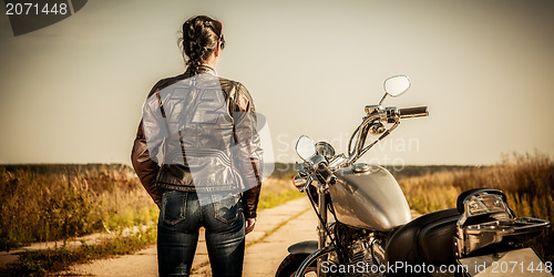 Image of Biker girl