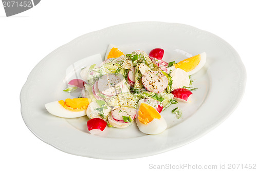 Image of radish salad with egg