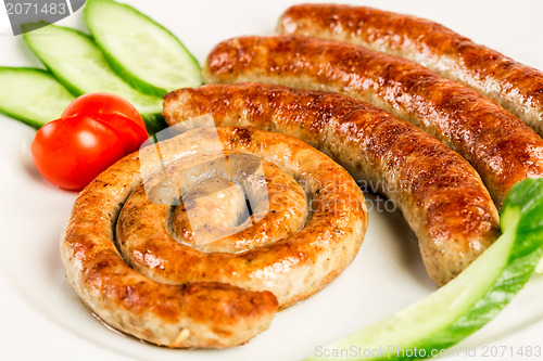 Image of grilled meat sausages