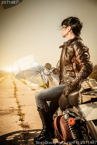 Image of Biker girl