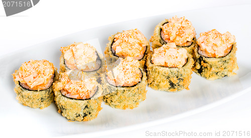 Image of Sushi Roll on a white background