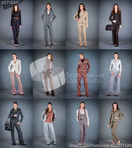 Image of Collection of women's trouser suits