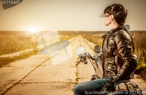 Image of Biker girl