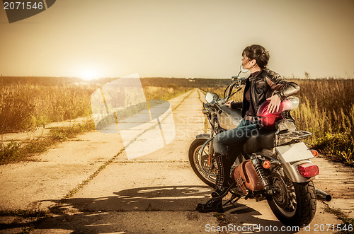 Image of Biker girl