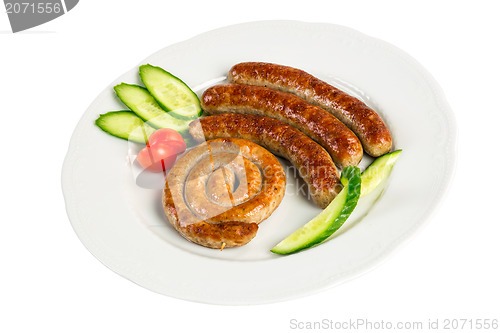 Image of grilled meat sausages