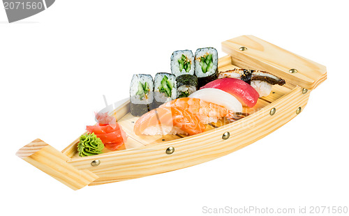 Image of Sushi Roll on a white background