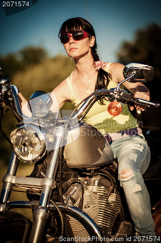 Image of Biker girl