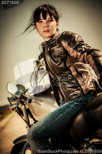 Image of Biker girl