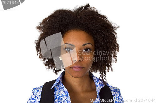 Image of Attractive female afro american