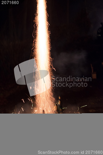 Image of Fireworks rocket launch