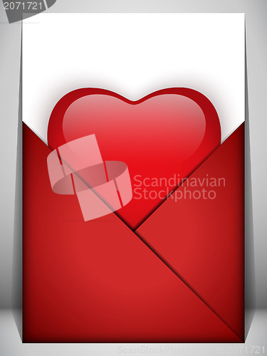 Image of Valentine Day Heart Letter Love