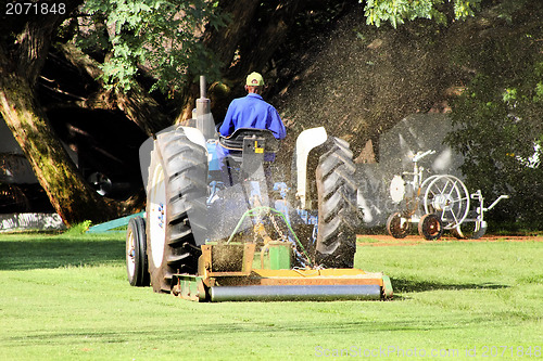 Image of  Lawnmower Used to Prepare Sports Field