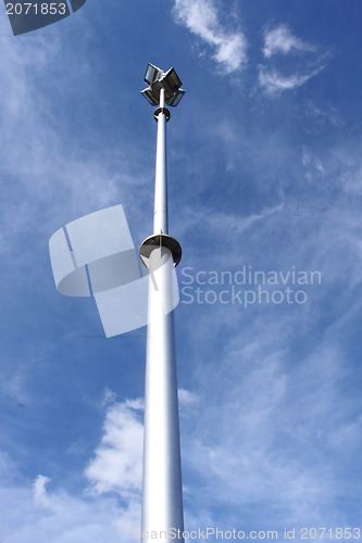 Image of Daylight Picture Sports Field Flood Light on Pole