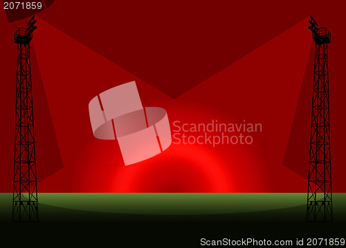 Image of Flood Light Sportsfield Template