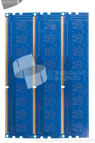 Image of DDR memory cards isolated with clipping path