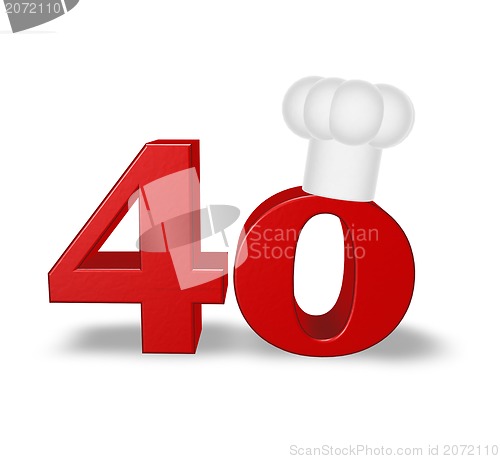 Image of number forty cook