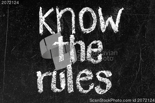 Image of know the rules