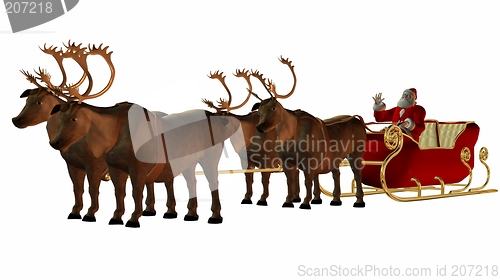 Image of Santa and Sled