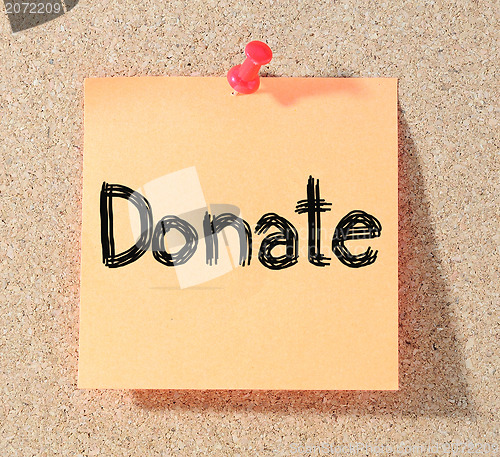 Image of donate money paper note 