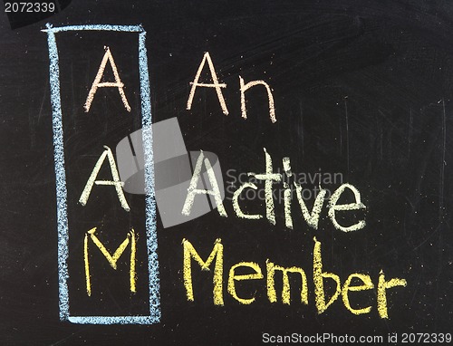 Image of Acronym of AAM for An Active Member