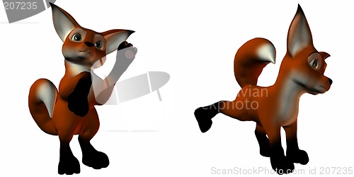 Image of SirGuy the Fox-Standing-Weeing