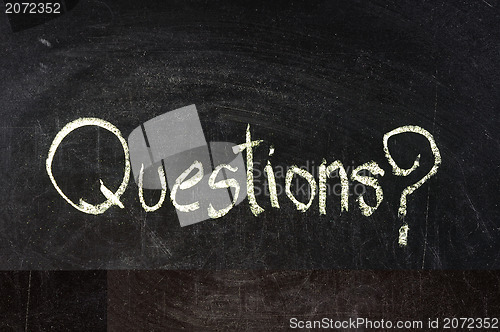 Image of Question written on chalkboard