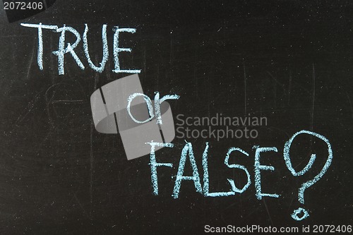 Image of True or false question