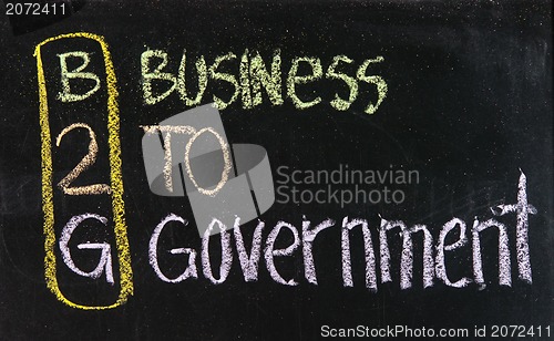 Image of Acronym of B2G - Business to government