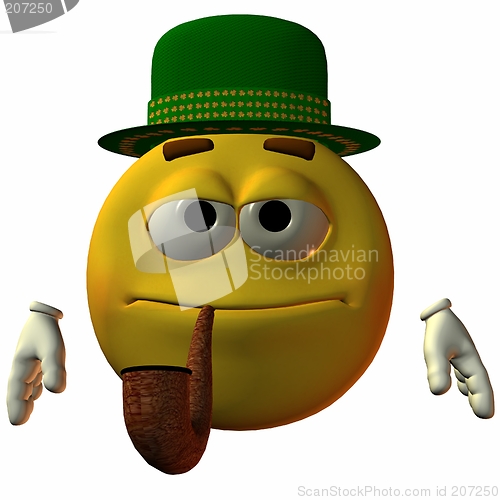 Image of Smiley- Hat and Pipe
