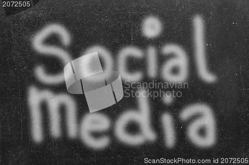 Image of social media words cloud 