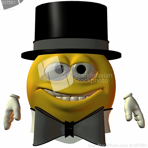Image of Smiley- Hat and Tie