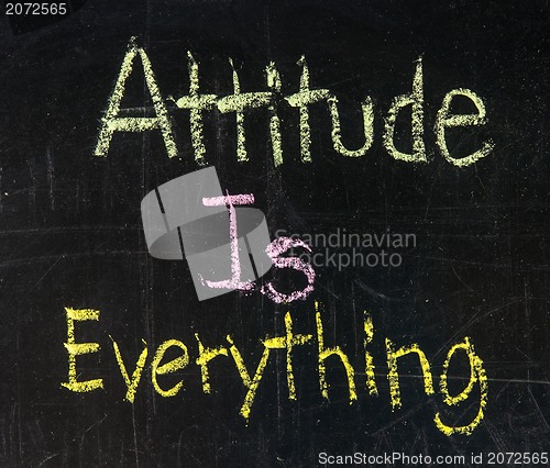 Image of Attitude is everything