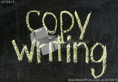 Image of copy writing- chalk handwriting 