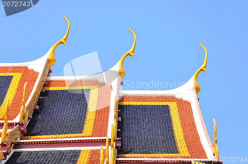 Image of thai temple roof 