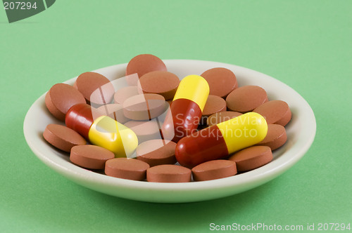 Image of Pills on a plate 2