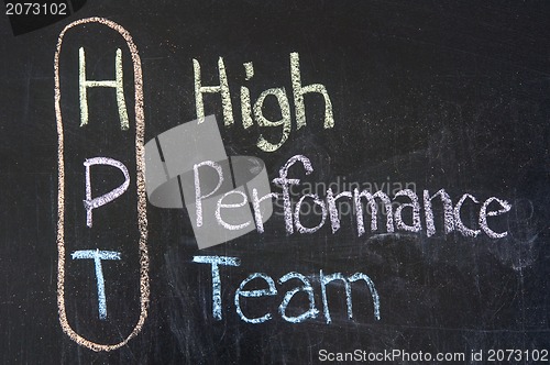 Image of HPT acronym High Performance Team