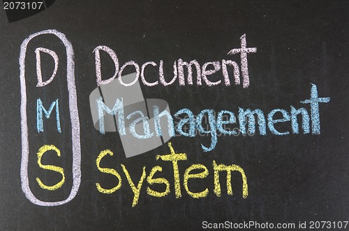 Image of DMS acronym Document Management System