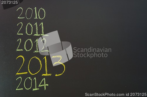 Image of Happy new 2013th year, next year conceptual image. 