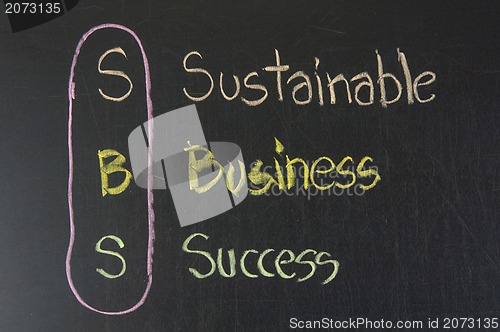 Image of SBS acronym Sustainable Business Success