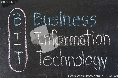 Image of BIT acronym Business Information Technology