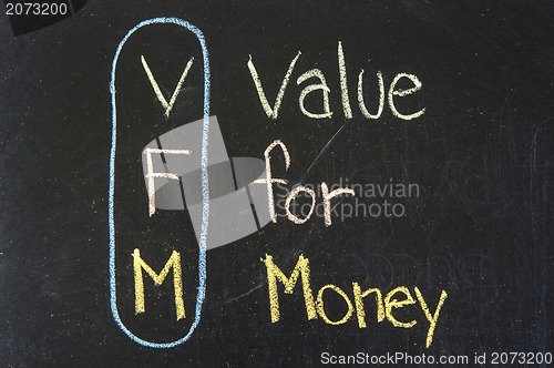 Image of VFM acronym Value For Money