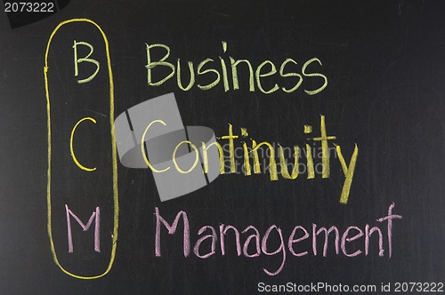 Image of BCM acronym Business Continuity Management