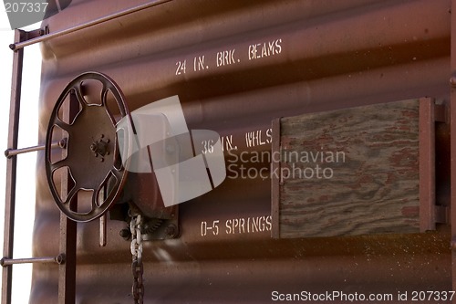 Image of Close up on an old Train