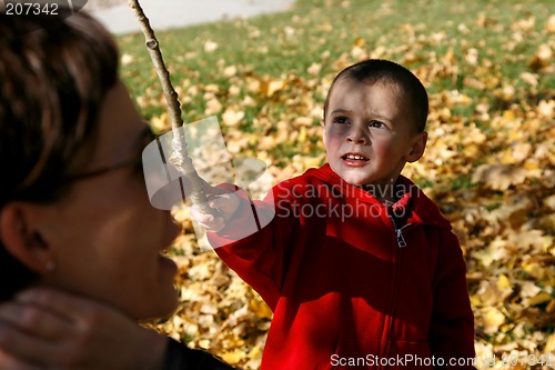 Image of Little Boy and His Mother