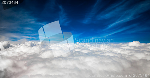 Image of blue sky with clouds