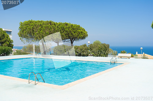 Image of Scenic ocean view pool